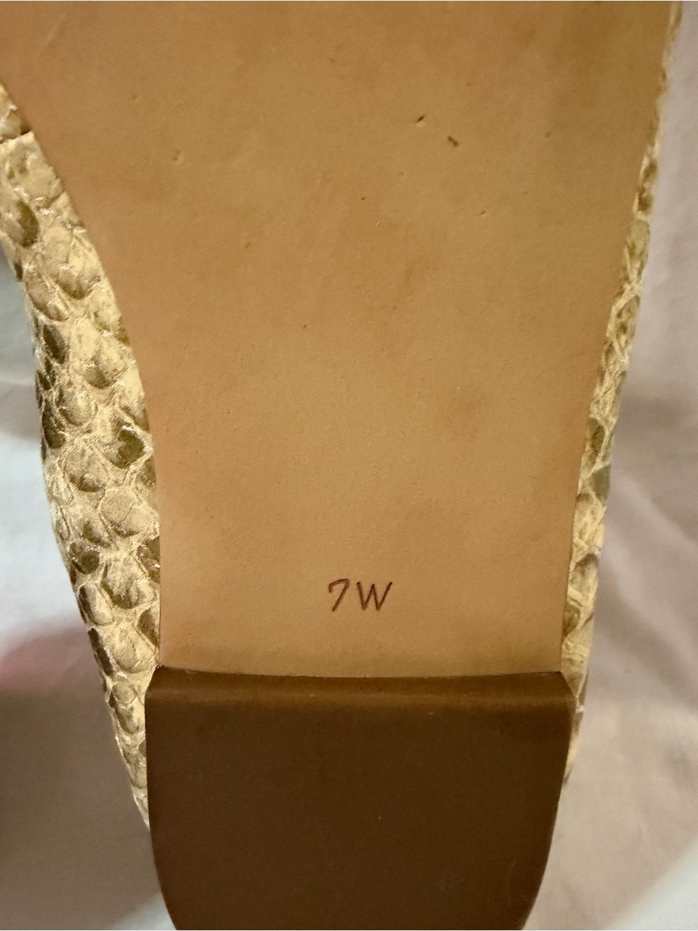 Sam Edelman Wm's Ballet Flat Sz 7 Leather Lined Python Print Felicia Comfort - Picture 2 of 7